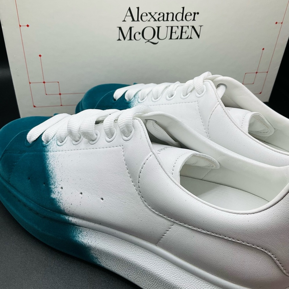 Alexander McQueen Men’s Oversized Sprayed Sneakers Size 11 NWB AUTHENTIC - Picture 5 of 10